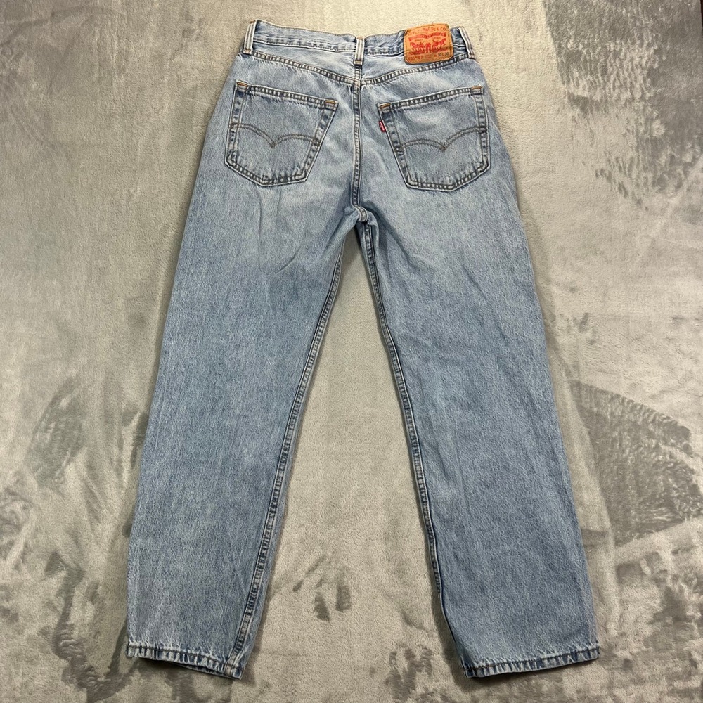Levis 565 97 Loose Fit Straight Men 30x30 Light Wash Blue Cotton Jeans - Picture 2 of 14